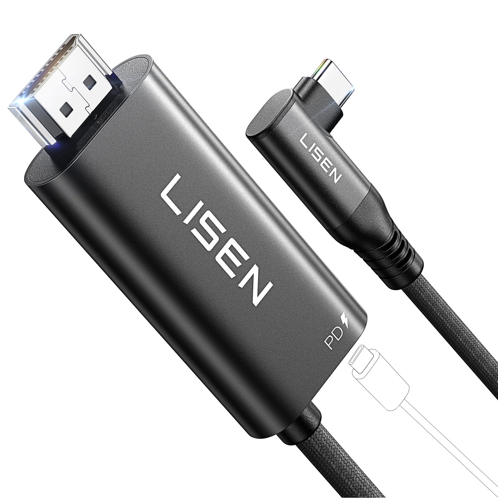 Amazon | LISEN Switch 接続ケーブル 1M【映像 4K@60Hz / Type-C